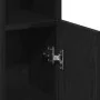Mueble de baño con portarrollos negro 20,5x22x90 cm de , Muebles de baño - Ref: Foro24-858498, Precio: 39,00 €, Descuento: %
