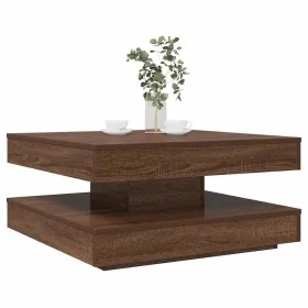 Mesa de centro giratoria 360 grados roble marrón 70x70x34,5 cm by , Coffee table - Ref: Foro24-858485, Price: 84,35 €, Discou...