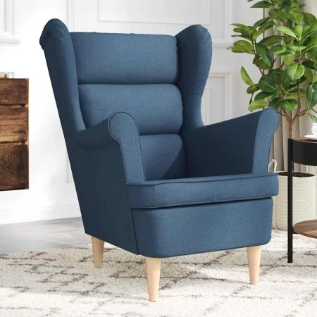 Sillón de tela azul 74x84x100 cm de , Sillones - Ref: Foro24-4016903, Precio: 236,53 €, Descuento: %