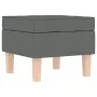 Sillón mecedora con taburete tela gris oscuro de , Sillones - Ref: Foro24-3307998, Precio: 259,80 €, Descuento: %