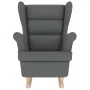 Silla mecedora de tela gris oscuro 74x90x102 cm de , Sillones - Ref: Foro24-4016920, Precio: 192,80 €, Descuento: %