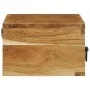 Mueble de TV de pared madera maciza de acacia 80x30x19 cm by , CD and DVD storage - Ref: Foro24-4017463, Price: 91,13 €, Disc...