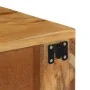 Mueble de TV de pared madera maciza de acacia 80x30x19 cm by , CD and DVD storage - Ref: Foro24-4017463, Price: 91,13 €, Disc...
