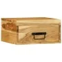 Mesita de noche de pared madera maciza de acacia de , Mesitas de noche - Ref: Foro24-4017454, Precio: 68,87 €, Descuento: %