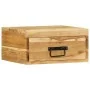 Mesita de noche de pared madera maciza de acacia de , Mesitas de noche - Ref: Foro24-4017454, Precio: 68,87 €, Descuento: %