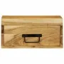 Mesita de noche de pared madera maciza de acacia de , Mesitas de noche - Ref: Foro24-4017454, Precio: 68,87 €, Descuento: %