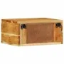 Mesita de noche de pared madera maciza de acacia de , Mesitas de noche - Ref: Foro24-4017454, Precio: 68,87 €, Descuento: %