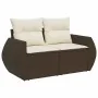 Set de sofás de jardín 9 pzas y cojines ratán sintético marrón by , Garden sets - Ref: Foro24-3326664, Price: 746,49 €, Disco...