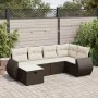 Set sofás de jardín 6 piezas y cojines ratán sintético marrón by , Garden sets - Ref: Foro24-3325589, Price: 422,59 €, Discou...