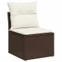 Set sofás de jardín 6 piezas y cojines ratán sintético marrón by , Garden sets - Ref: Foro24-3325589, Price: 422,59 €, Discou...