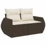 Set sofás de jardín 6 piezas y cojines ratán sintético marrón by , Garden sets - Ref: Foro24-3325589, Price: 422,59 €, Discou...
