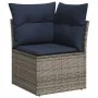 Set sofás jardín y cojines 6 pzas ratán sintético acacia gris by , Garden sets - Ref: Foro24-3326162, Price: 497,76 €, Discou...