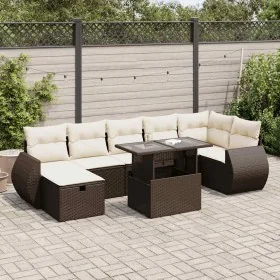 Set sofás de jardín 8 piezas y cojines ratán sintético marrón de , Conjuntos de jardín - Ref: Foro24-3327913, Precio: 564,73 ...