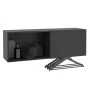 FMD Perchero de pared con compartimento negro 99,1x27,2x33 cm de , Percheros para sombreros y abrigos - Ref: Foro24-444234, P...