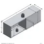 FMD Perchero de pared con compartimento negro 99,1x27,2x33 cm de , Percheros para sombreros y abrigos - Ref: Foro24-444234, P...