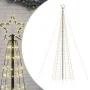 Árbol de Navidad LED con estacas 1534 LEDs blanco cálido 500 cm de , Arboles de navidad - Ref: Foro24-4016404, Precio: 121,44...