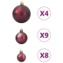 Bolas de Navidad 98 unidades marrón Ø3/4/6 cm de , Adornos festivos - Ref: Foro24-4100014, Precio: 19,00 €, Descuento: %