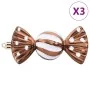 Bolas de Navidad 98 unidades marrón Ø3/4/6 cm de , Adornos festivos - Ref: Foro24-4100014, Precio: 19,00 €, Descuento: %