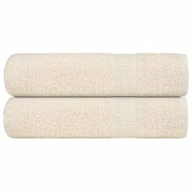 Toallas de Baño 2 uds crema 100x150 cm 360 g/m² 100% Algodón de , Toallas - Ref: Foro24-137004, Precio: 29,10 €, Descuento: %