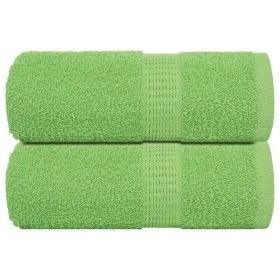 Toallas invitados 2 uds algodón verde manzana 30x50 cm 360 gsm de , Toallas - Ref: Foro24-137019, Precio: 11,99 €, Descuento: %