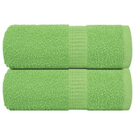 Toallas invitados 2 uds algodón verde manzana 30x50 cm 360 gsm de , Toallas - Ref: Foro24-137019, Precio: 11,99 €, Descuento: %