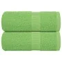 Toallas invitados 2 uds algodón verde manzana 30x50 cm 360 gsm de , Toallas - Ref: Foro24-137019, Precio: 11,99 €, Descuento: %