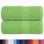 Toallas invitados 2 uds algodón verde manzana 30x50 cm 360 gsm de , Toallas - Ref: Foro24-137019, Precio: 11,99 €, Descuento: %