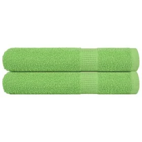 Toallas de sauna 2 uds verde manzana 80x200 cm 360 gsm de , Toallas - Ref: Foro24-137031, Precio: 31,19 €, Descuento: %