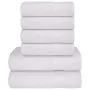 Juego de toallas 6 piezas 100% algodón blanco 360 gsm de , Toallas de baño y manoplas - Ref: Foro24-137078, Precio: 32,91 €, ...