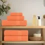 Juego de toallas 8 piezas 100% algodón naranja 360 gsm de , Toallas de baño y manoplas - Ref: Foro24-137071, Precio: 35,90 €,...