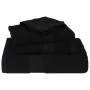 Juego de toallas 6 piezas 100% algodón negro 360 gsm de , Toallas de baño y manoplas - Ref: Foro24-137090, Precio: 43,18 €, D...