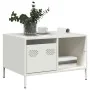 Mesa de centro acero laminado en frío blanco 68,5x50x43,5 cm de , Mesas de centro - Ref: Foro24-851285, Precio: 71,77 €, Desc...