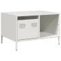 Mesa de centro acero laminado en frío blanco 68,5x50x43,5 cm de , Mesas de centro - Ref: Foro24-851285, Precio: 71,77 €, Desc...