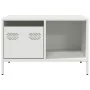 Mesa de centro acero laminado en frío blanco 68,5x50x43,5 cm de , Mesas de centro - Ref: Foro24-851285, Precio: 71,77 €, Desc...