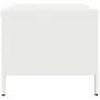 Mesa de centro acero laminado en frío blanco 68,5x50x43,5 cm de , Mesas de centro - Ref: Foro24-851285, Precio: 71,77 €, Desc...