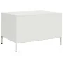Mesa de centro acero laminado en frío blanco 68,5x50x43,5 cm de , Mesas de centro - Ref: Foro24-851285, Precio: 71,77 €, Desc...