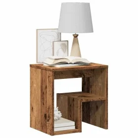 Mesita de noche madera de ingeniería envejecida 40x30x40 cm by , Nightstands - Ref: Foro24-856526, Price: 30,06 €, Discount: %
