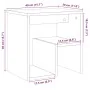 Mesita de noche madera de ingeniería envejecida 40x30x40 cm de , Mesitas de noche - Ref: Foro24-856526, Precio: 30,06 €, Desc...