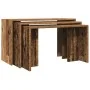 Mesas apilables 3 uds madera de ingeniería envejecida by , Side tables - Ref: Foro24-858540, Price: 60,16 €, Discount: %
