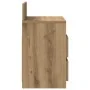 Mesillas de noche 2 uds con 2 cajones roble artesano 40x33x60cm de , Mesitas de noche - Ref: Foro24-858577, Precio: 91,83 €, ...