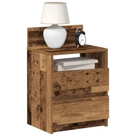 Mesillas de noche 2 uds con 2 cajones madera vieja 40x33x60 cm by , Nightstands - Ref: Foro24-858575, Price: 82,44 €, Discoun...