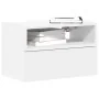 Mesita de noche de pared blanco 45x26x28,5 cm de , Mesitas de noche - Ref: Foro24-858596, Precio: 41,94 €, Descuento: %