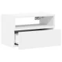 Mesita de noche de pared blanco 45x26x28,5 cm de , Mesitas de noche - Ref: Foro24-858596, Precio: 41,94 €, Descuento: %
