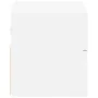 Mesita de noche de pared blanco 45x26x28,5 cm de , Mesitas de noche - Ref: Foro24-858596, Precio: 41,94 €, Descuento: %