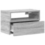Mesita de noche de pared color gris sonoma 45x26x28,5 cm de , Mesitas de noche - Ref: Foro24-858606, Precio: 38,26 €, Descuen...