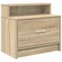 Mesillas de noche con cajón 2 uds roble Sonoma 51x31x47 cm de , Mesitas de noche - Ref: Foro24-858673, Precio: 69,03 €, Descu...
