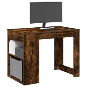Escritorio con cajón estante madera contrachapada roble ahumado von , Küchen- und Esstische - Ref: Foro24-858690, Preis: 99,9...