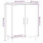 Aparador de madera de ingeniería roble artisan 69,5x34x90 cm by , Sideboards - Ref: Foro24-857176, Price: 81,47 €, Discount: %