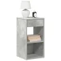 Mesillas de noche con cajón 2 uds gris hormigón 35x34x66,5 cm de , Mesitas de noche - Ref: Foro24-858720, Precio: 71,32 €, De...