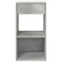 Mesillas de noche con cajón 2 uds gris hormigón 35x34x66,5 cm de , Mesitas de noche - Ref: Foro24-858720, Precio: 71,32 €, De...